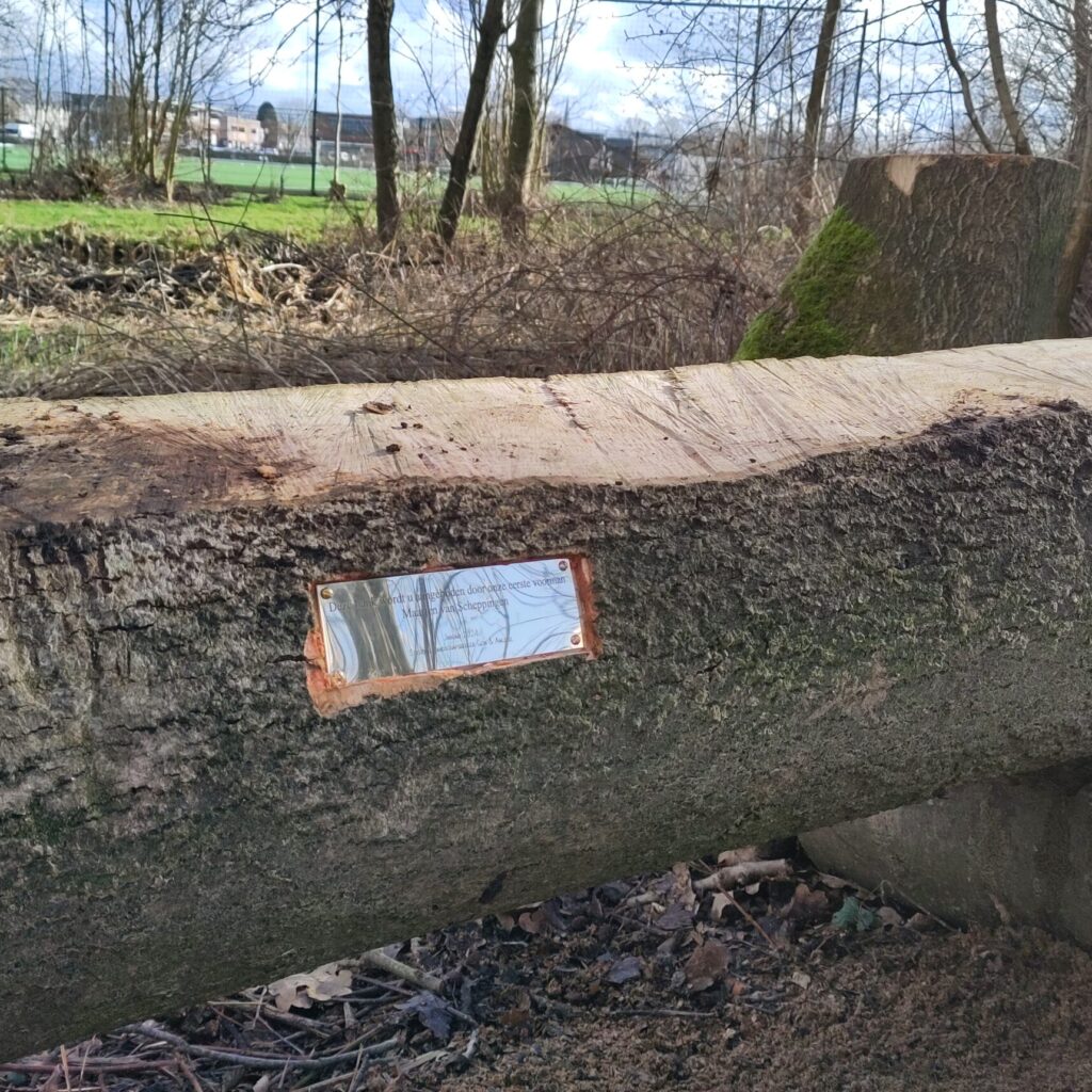 Geste voor de wandelaars, gemaakt door Maarten van Scheppingen (en het leerteam)